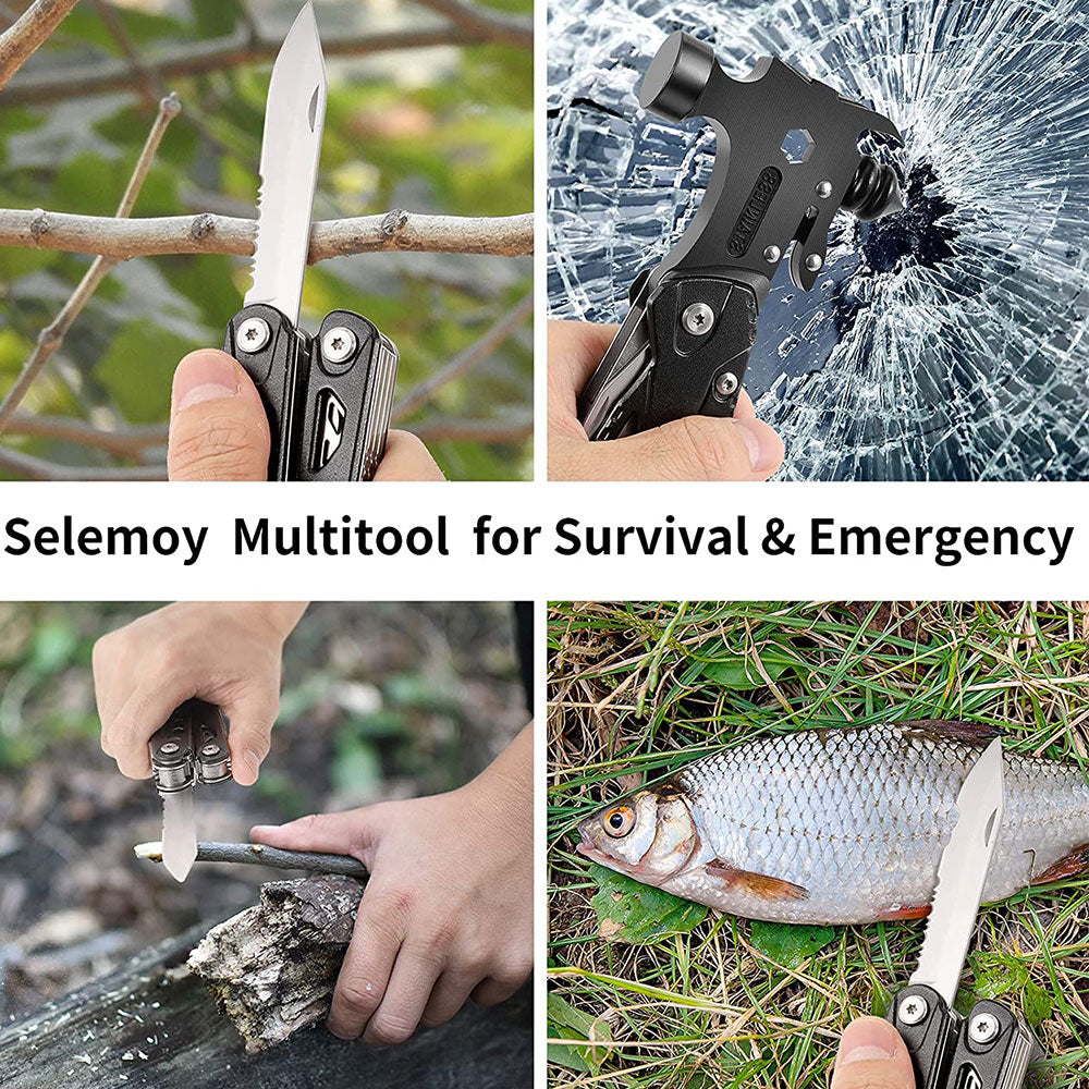 Multifunctional Survival Hammer Stainless Steel Alloy Material